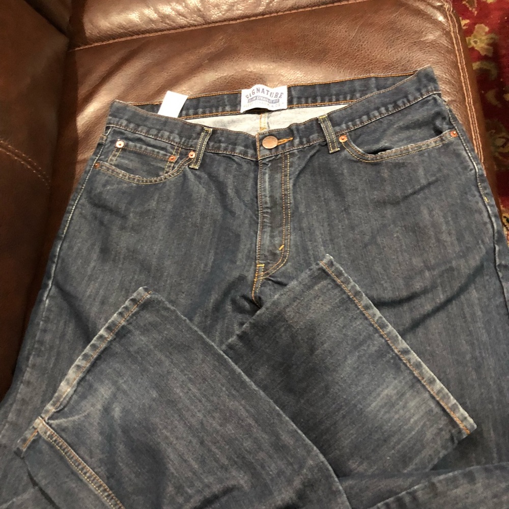 Levi’s signature slim straight jeans 36x34 nice